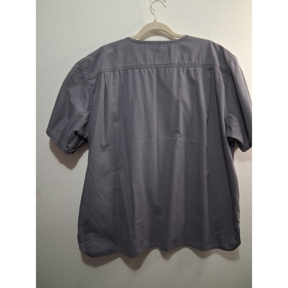 Carhartt Men Gray Short Sleeve V Neck Pocket Scrub Top Workwear XL - Picture 4 of 5